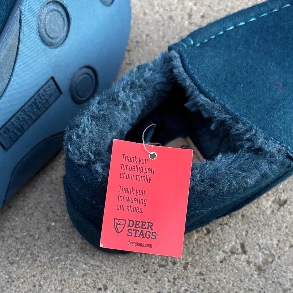 Deer Stags Lil Spun Teal Loafers.‎ New. Size 3